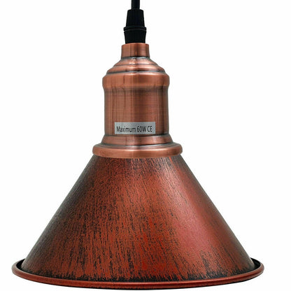 Vintage Cone Shade Rustic Ceiling Hanging Pendant Light~2075
