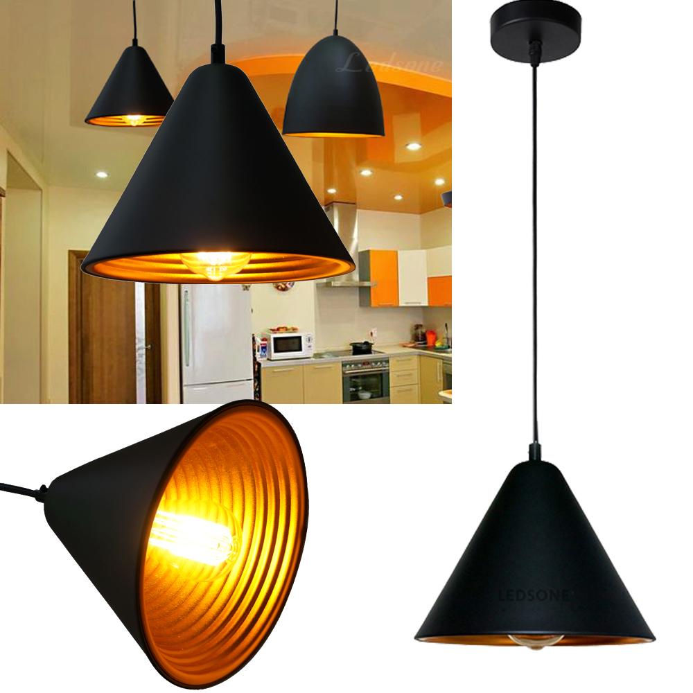 Edison Iron Vintage Lampshade Horn Shape Lighting Lamp Light - Vintagelite