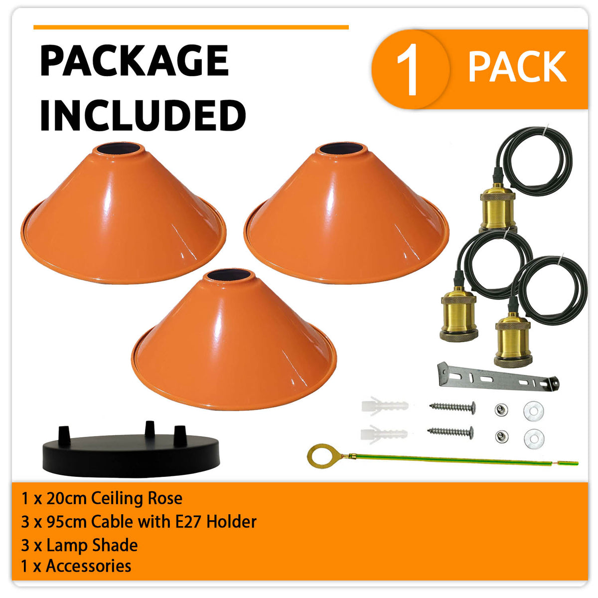 industrial style 3 bulb hanging ceiling light