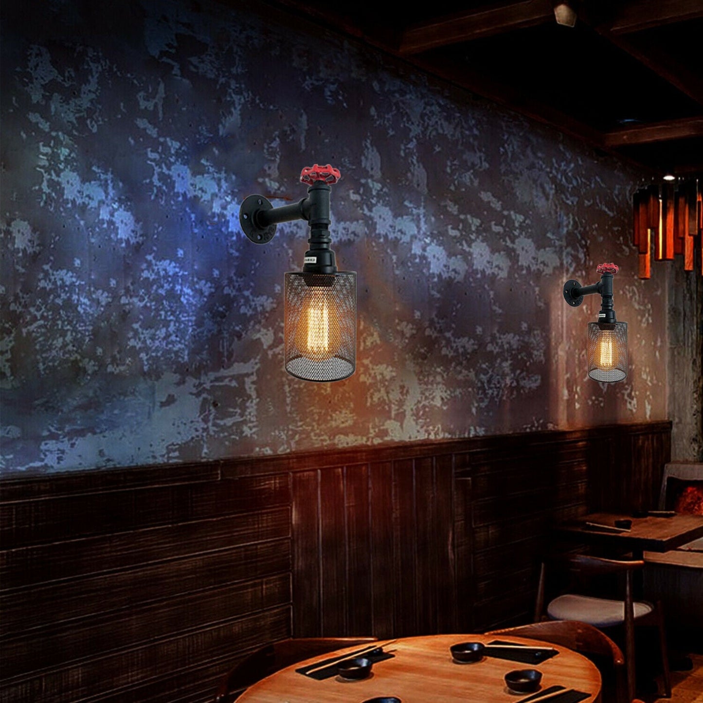 industrial wall lights for restaurant