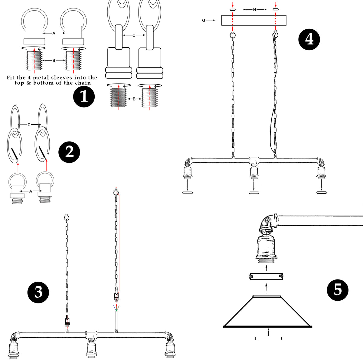 kitchen island linear pendant