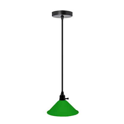 Pendant Light Modern Ceiling Green Lamp Shade Chandelier - Vintagelite