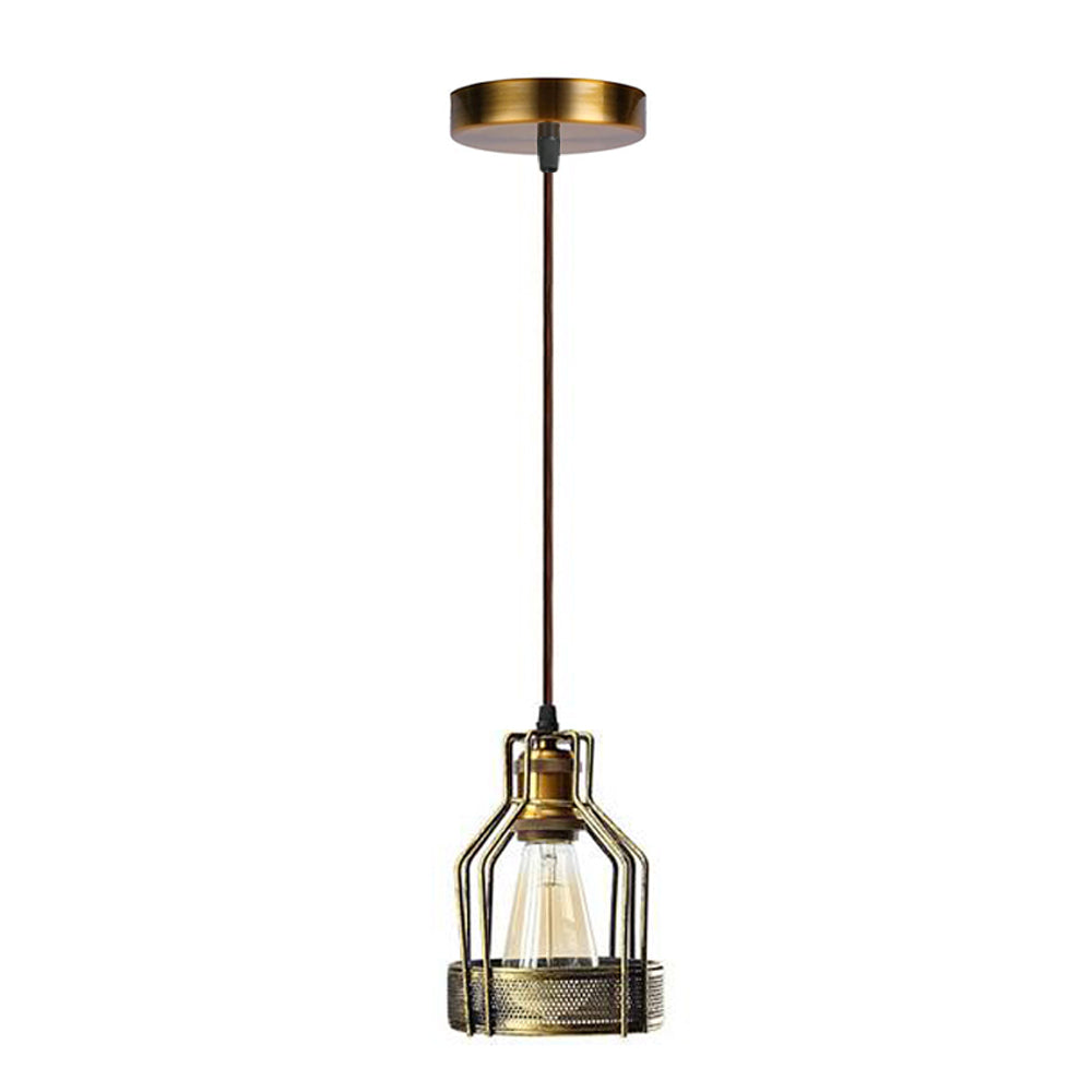 Lampshade Modern Ceiling Pendant Brass Chandelier Light - Vintagelite