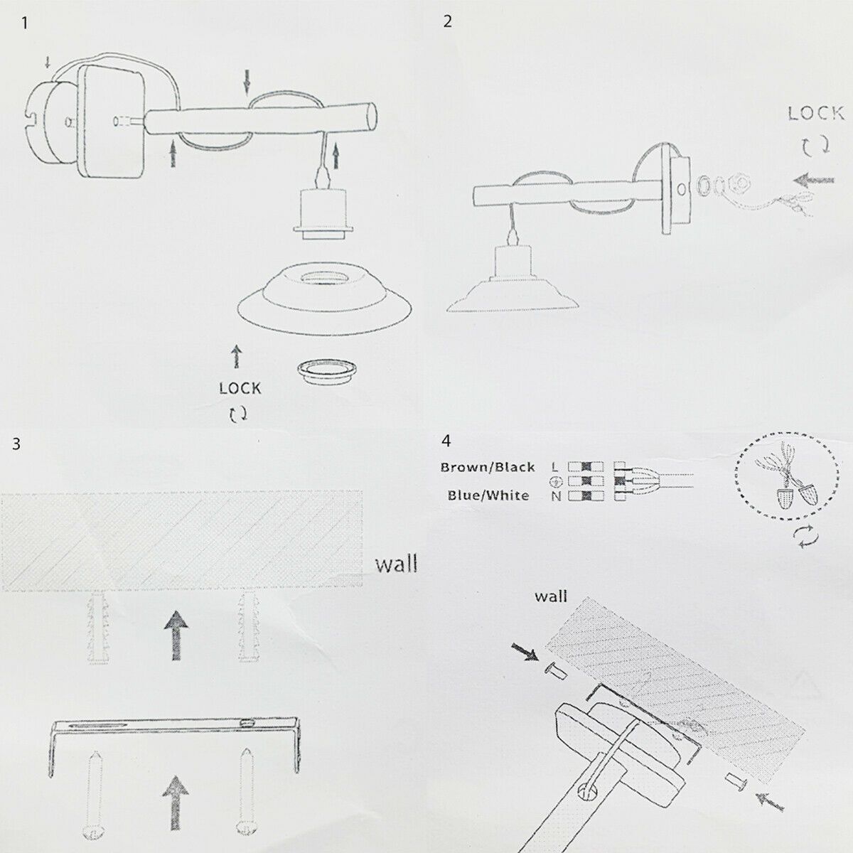 modern ceramic lamp shade wall lights