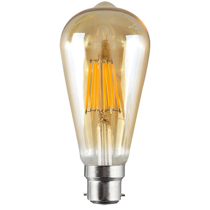 LED ST64 B22 8W Dimmable Globe Industrial Vintage Bulb - Vintagelite