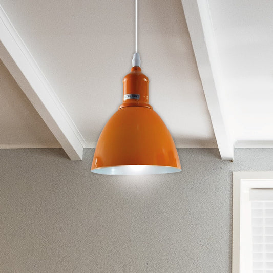 Modern Adjustable Retro 3-way Orange Ceiling Pendant Light-Application image