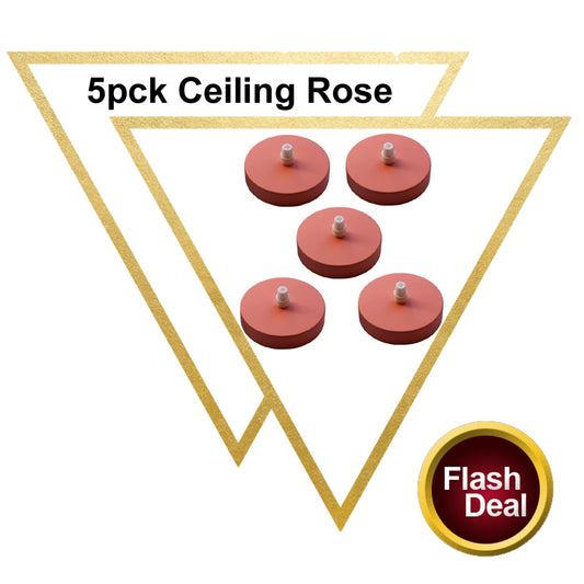 5 Pack Peach Ceiling Rose Vintage Industrial Pendant - Vintagelite