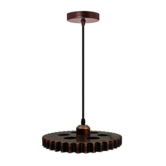 Gear wheel Retro Industrial Vintage Ceiling Light Lampshade - Vintagelite