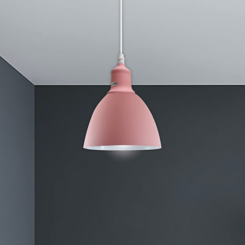 Modern Adjustable Retro 3-way Pink Ceiling Pendant Light- Application Image 