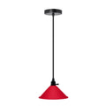red lamp shades pendant light