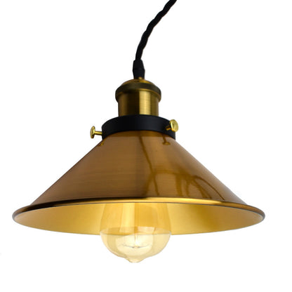 Vintage Modern Yellow Brass Ceiling Lamp Shades - Vintagelite