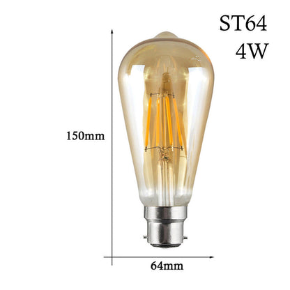 LED ST64 B22 4W Dimmable Globe Industrial Vintage Bulb - Vintagelite