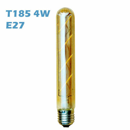 E27 T185 4W Non Dimmable LED Edison Filament Lamp Vintage Light Bulb~1819