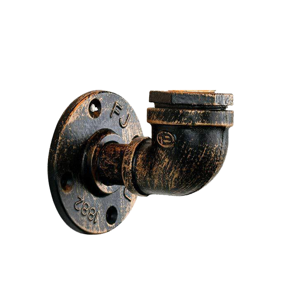 Steampunk Industrial Retro Style Waterpipe Wall Sconce Metal E27 Holder~1743