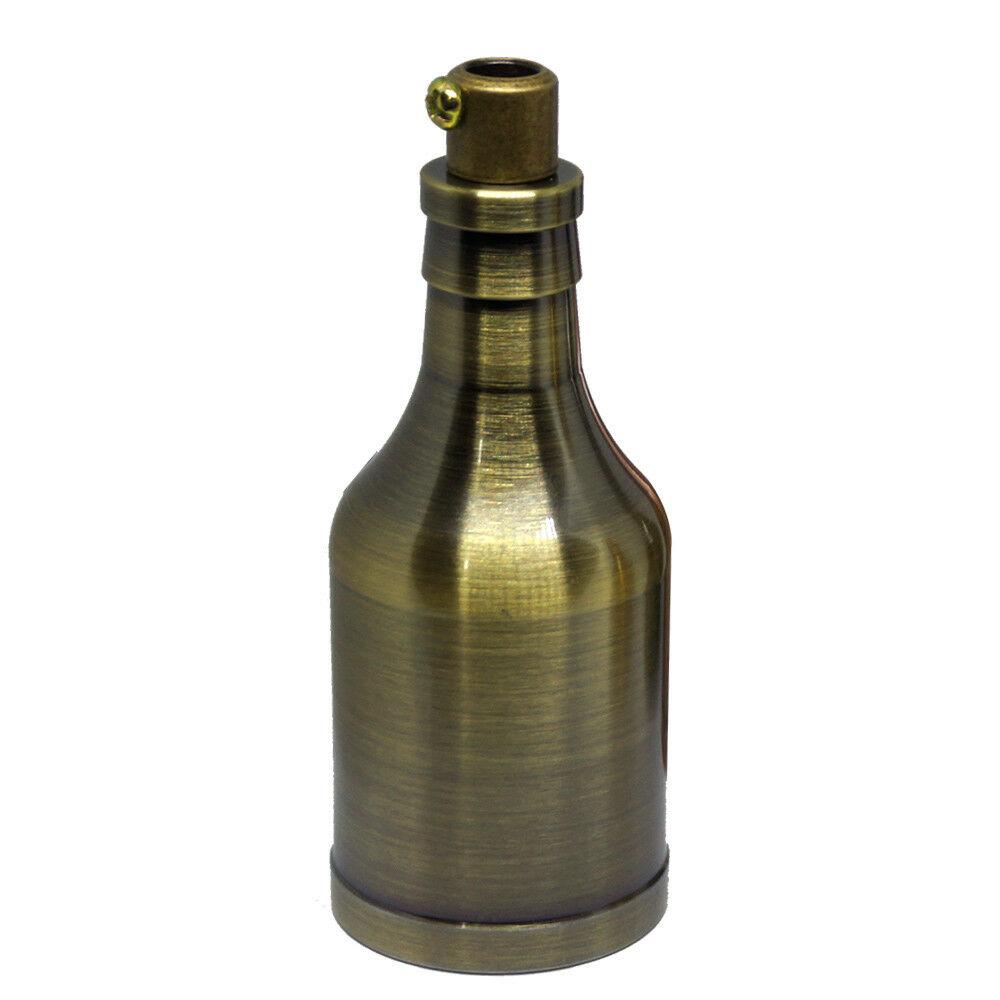 Vintage Green Brass Bottle Type Ceiling Pendant Lamp Holder