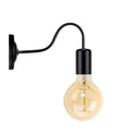 Vintage Industrial Black Swan Neck Wall Sconce-e27 lamp holder Light