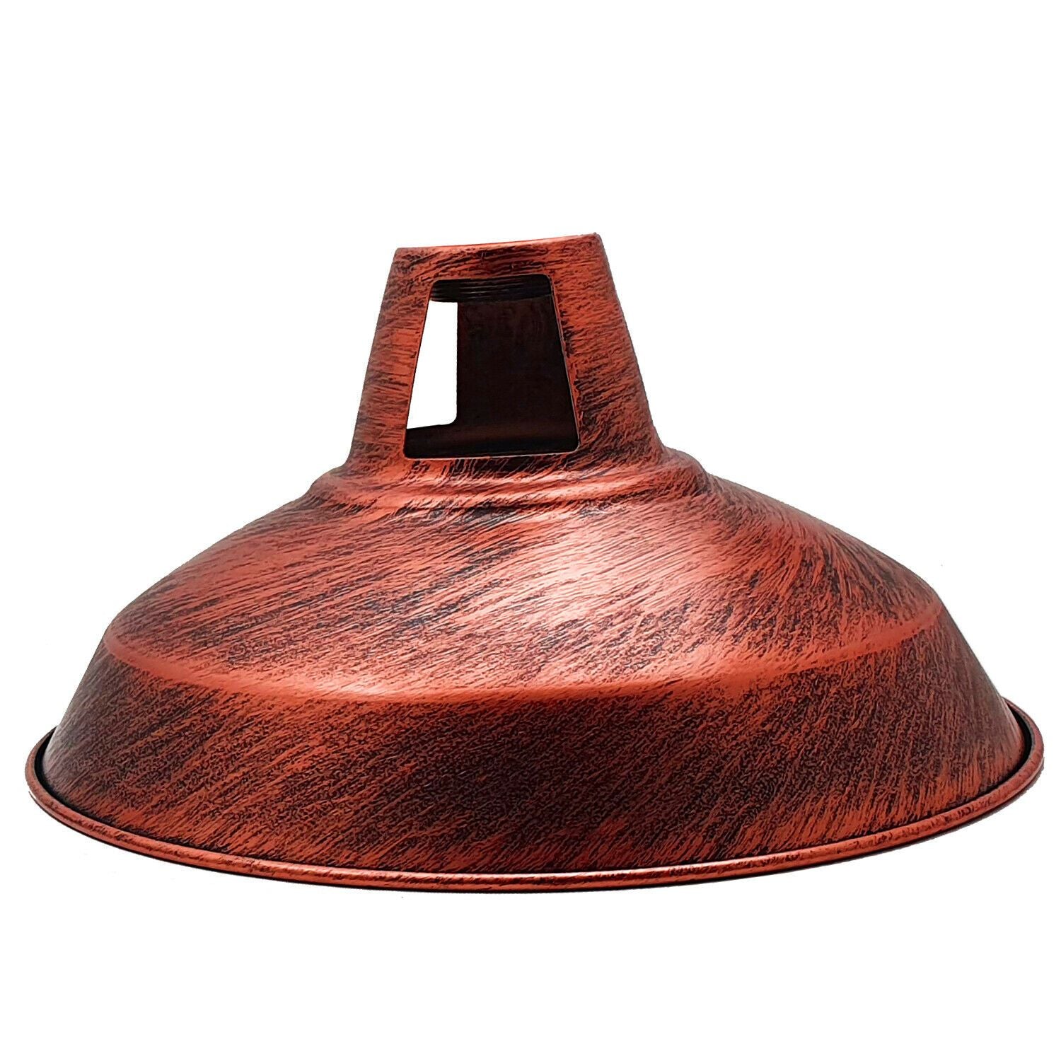 rustic- brushed style lamp shade