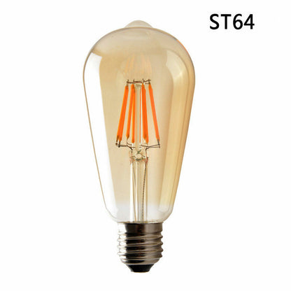 6 pack Vintage Dimmable E27 8W LED  Retro Filament Bulb Lamp - Vintagelite