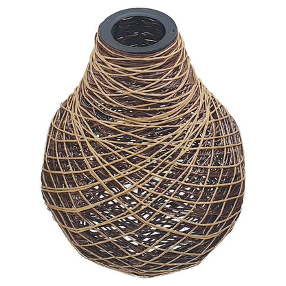 Vintage Woven Rattan Pendant Decorative Modern Lamp Cage~1791