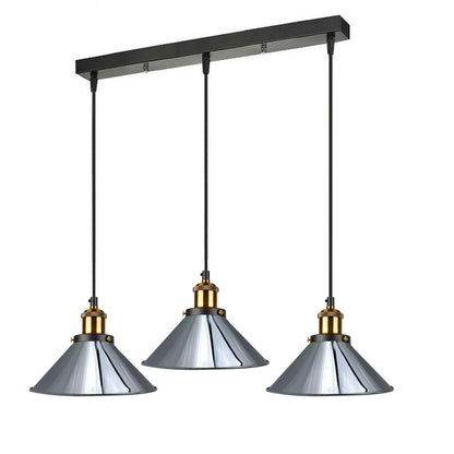 Modern 3Way Cone Metal Lamp Shade Pendant Hanging Lighting