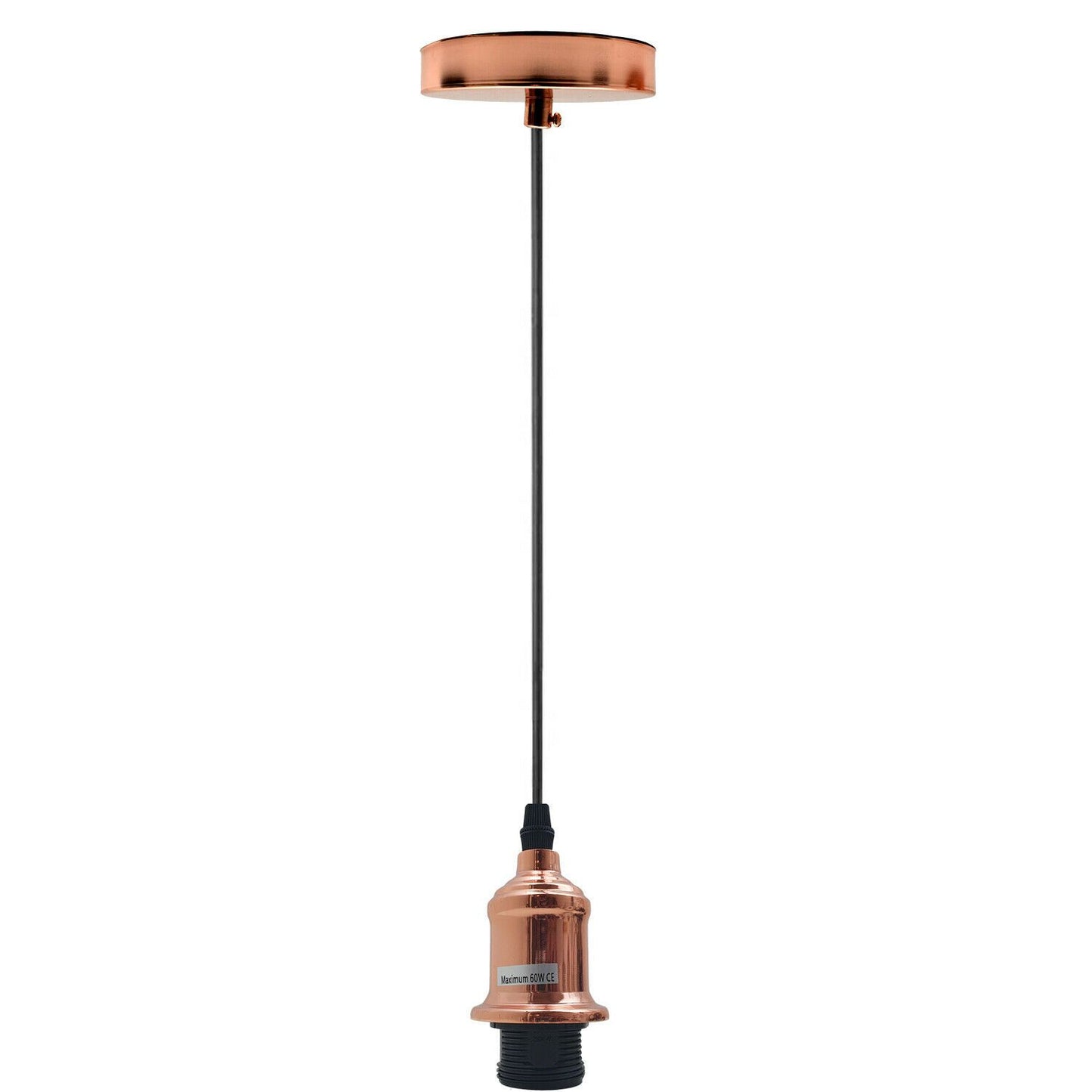 New E27 Ceiling Rose Light Fitting Vintage Industrial Pendant Lamp Bulb Holder~1691