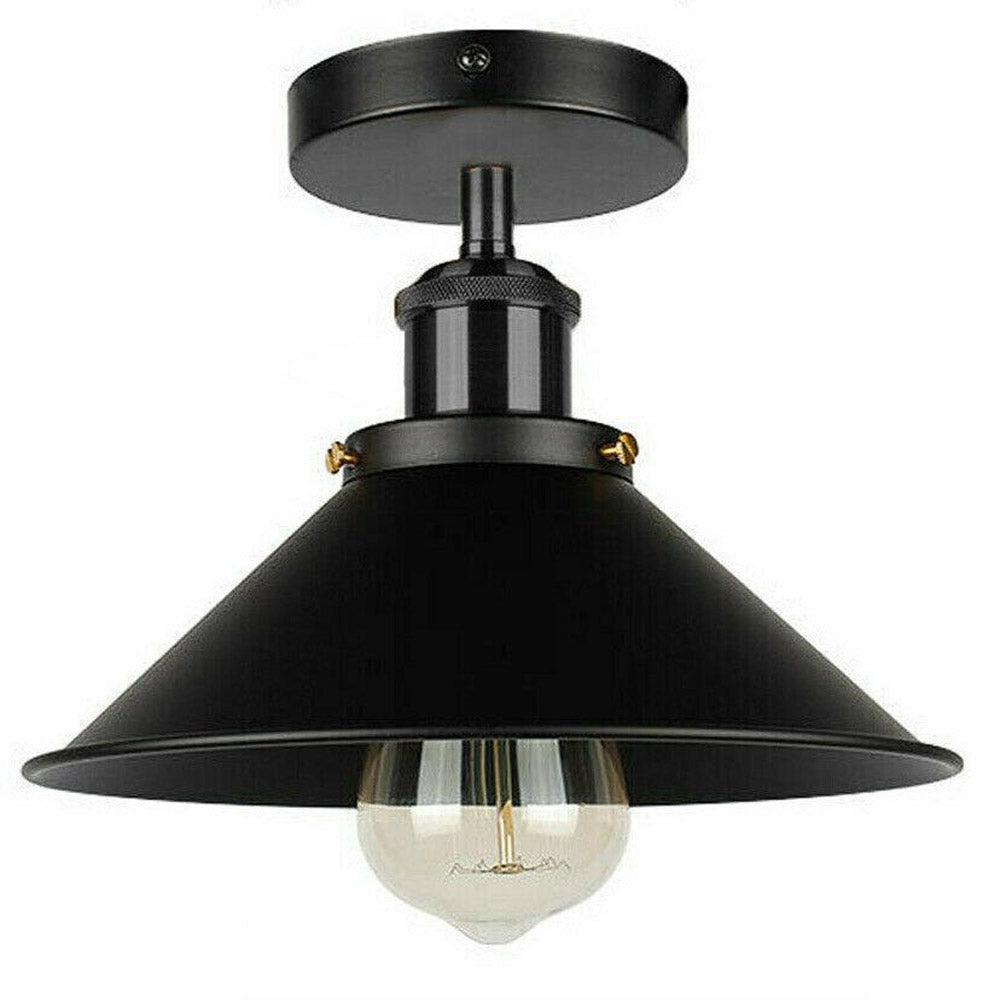Modern Industrial Ceiling Light Fittings Metal Flush Mount cone shaped ~1752