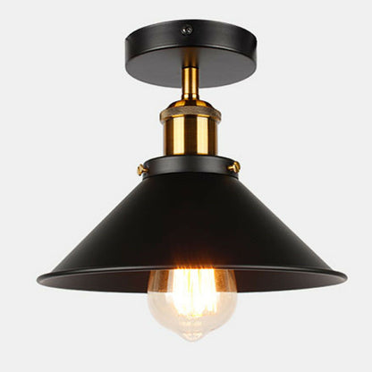 Modern Industrial Ceiling Light Fittings Metal Flush Mount cone shaped ~1752