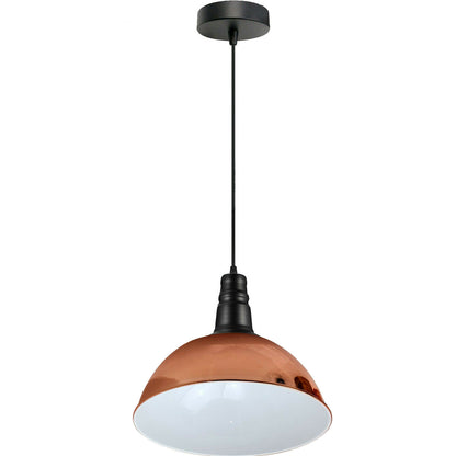 Modern Industrial Curved Dome Shade Pendant Hanging Lights