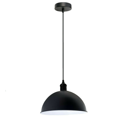 Industrial Metal Dome Shade Black Nordic Ceiling Pendant Lights