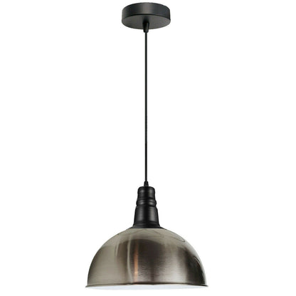 Modern Industrial Curved Dome Shade Pendant Hanging Light