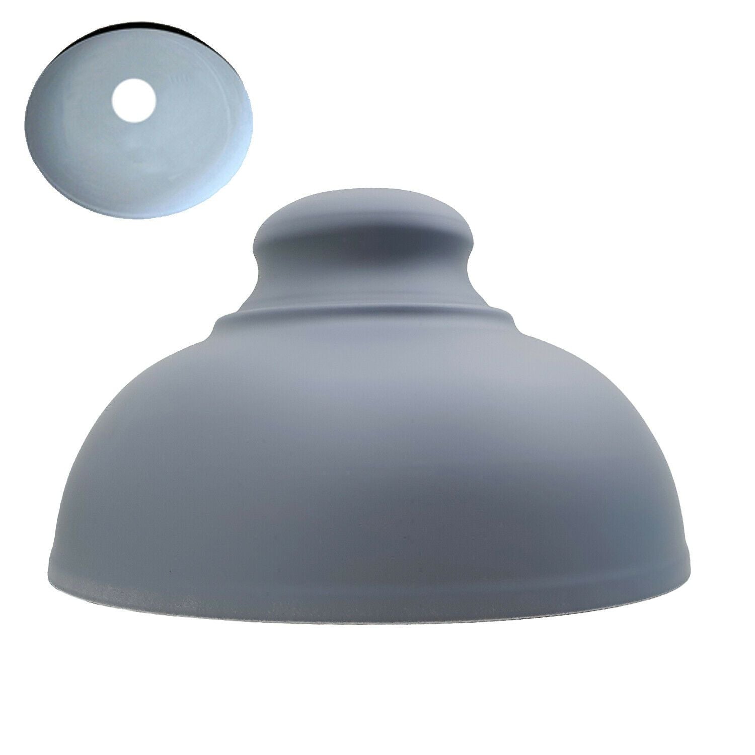 Easy Fit Vintage Industrial Grey Lamp Shades - Retro Pendant Shade
