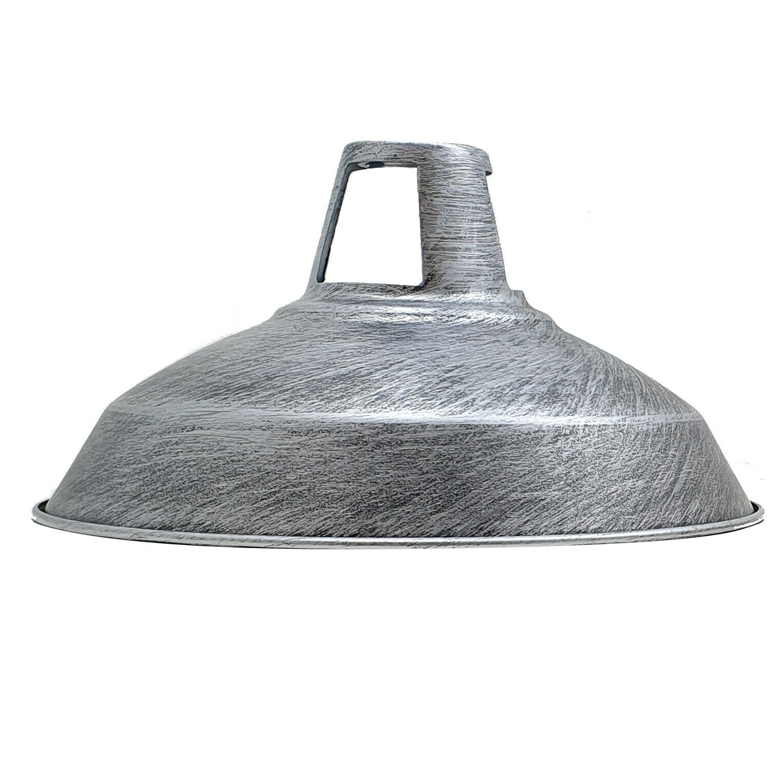 brushed silver non wiring required lamp shade 