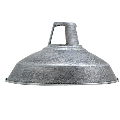 brushed silver non wiring required lamp shade 