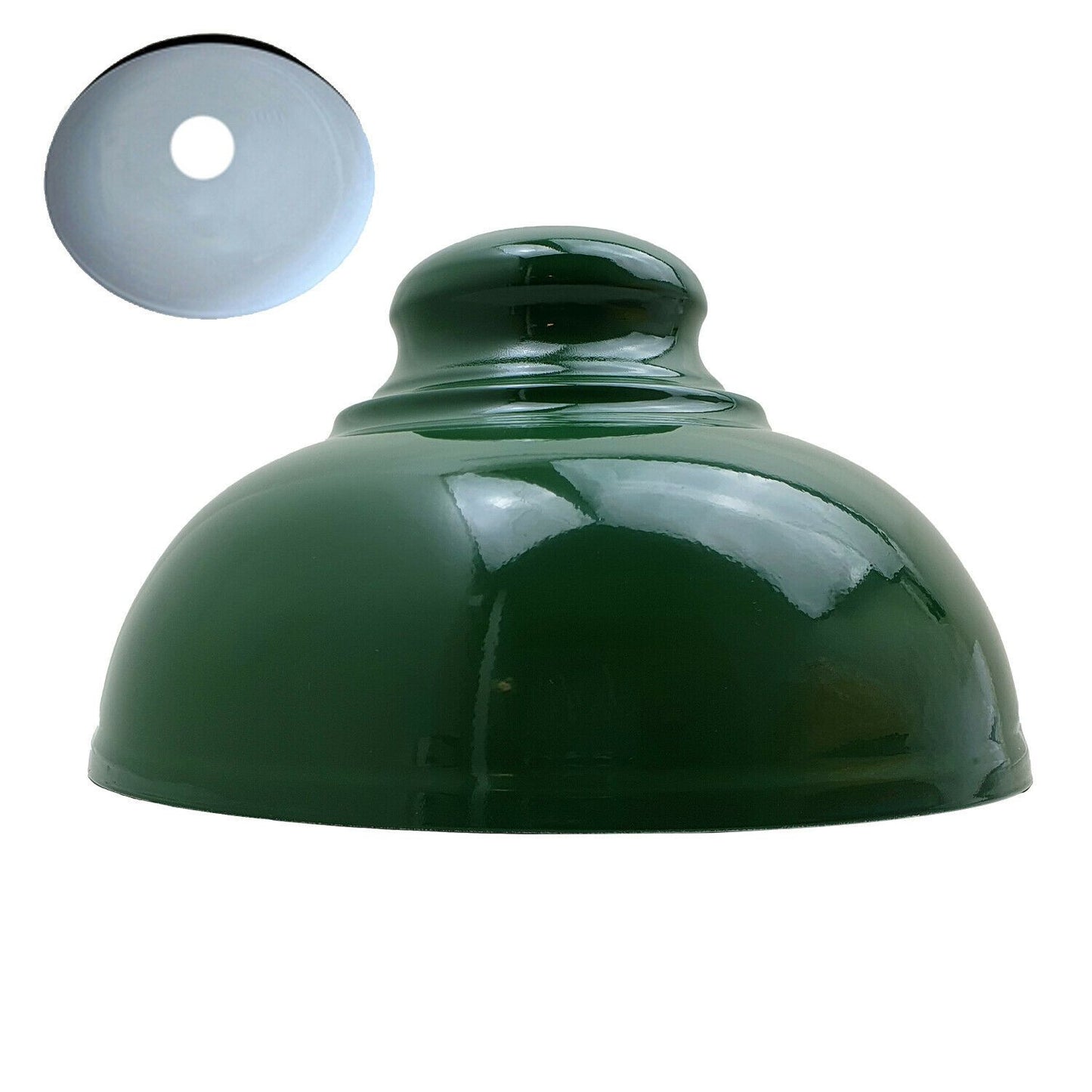 Easy Fit Vintage Industrial Green Lamp Shades - Retro Pendant Shade