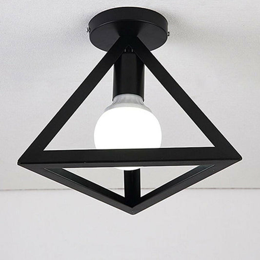 Flush Mount Modern Industrial Cage Ceiling Light Hallway Lamp~2661