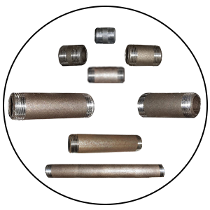 Iron threaded Pipe accessories of Pipe lighting~2389 - Vintagelite