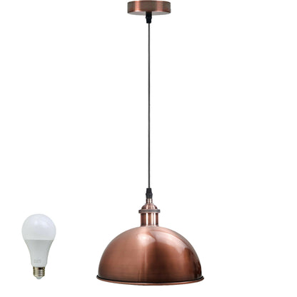 Modern Industrial Vintage Metal Ceiling Copper Shade Pendant Light~2133