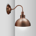 Vintage Industrial copper shaded wall lamp-Application image