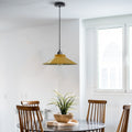 Single Head Vintage Metal Shade Adjustable Hanging Pendant Light ~3653 - Vintagelite