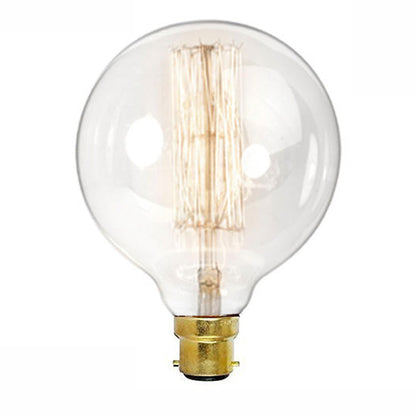 Dimmable G125 B22 60W Globe Industrial Vintage Filament Bulb - Vintagelite
